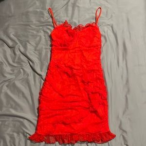 Red Lucy In the Sky mini dress